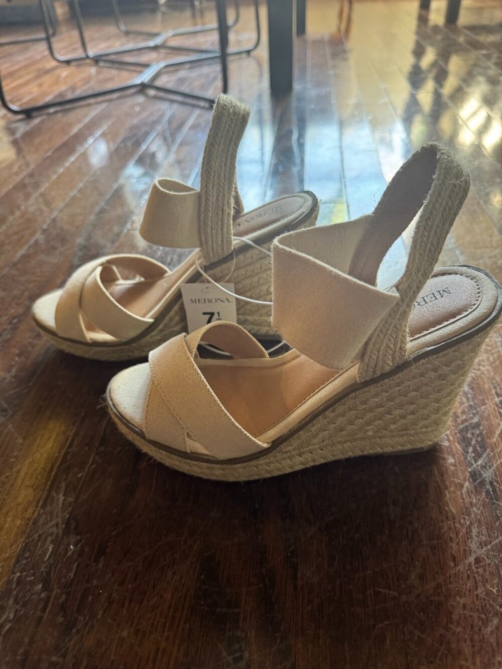 NWT Merona Platform Wedge Sandal with Ankle Strap